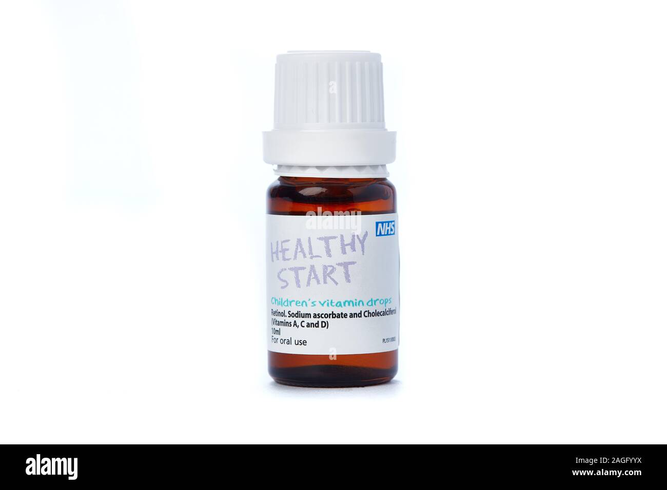 Gesunder start NHS baby Vitamine Stockfoto