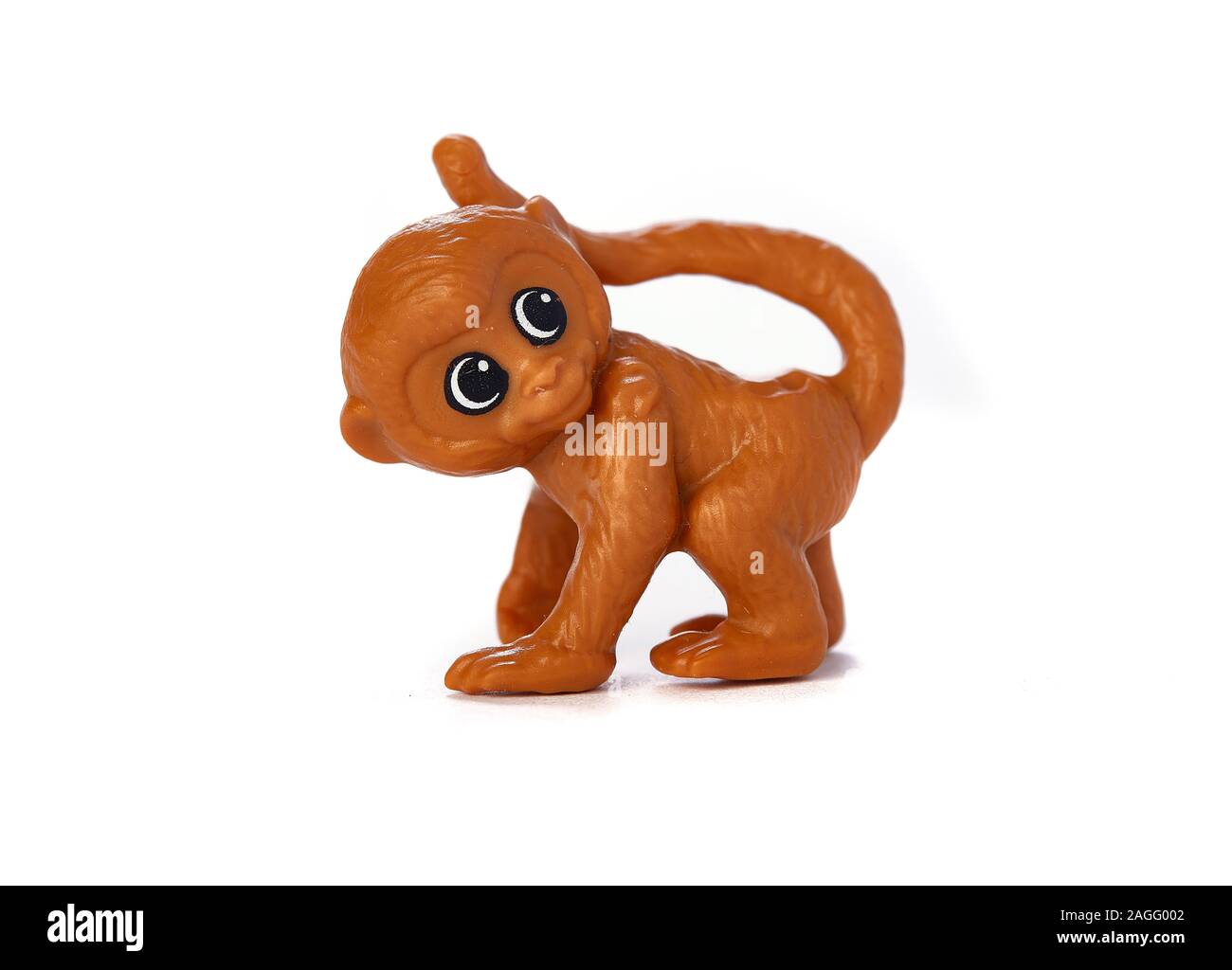 Toy monkey Spielzeug aus Kunststoff Stockfoto