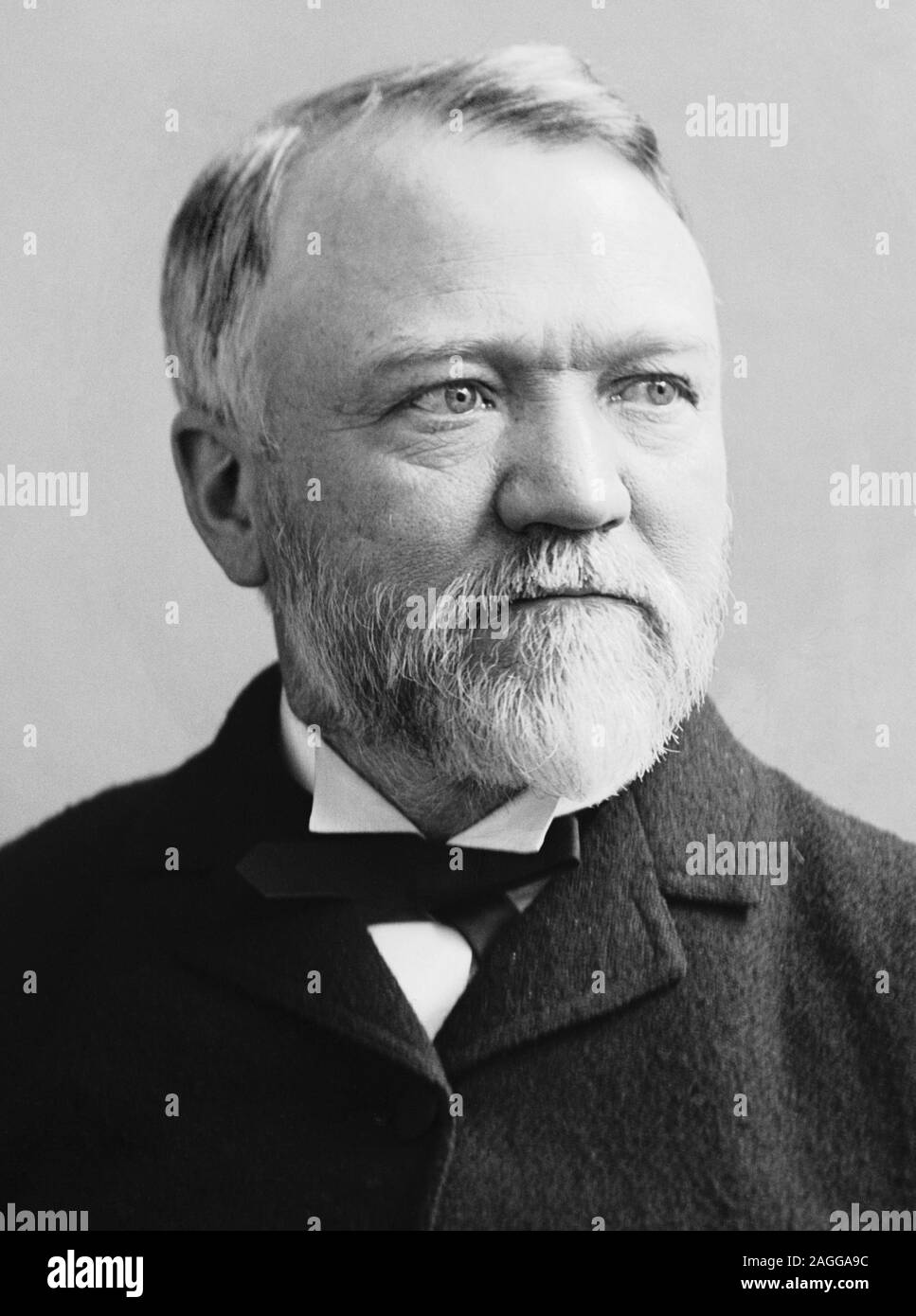 Vintage Portraitfoto von Scottish - amerikanische Industrieller und Philanthrop Andrew Carnegie (1835 - 1919). Foto ca. 1880 von Brady-Handy. Stockfoto