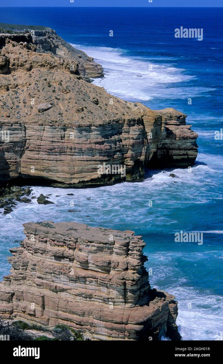 Raue Meer an der Küste von Western Australia Stockfoto