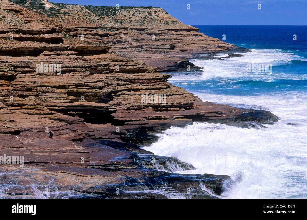 Raue Meer an der Küste von Western Australia Stockfoto