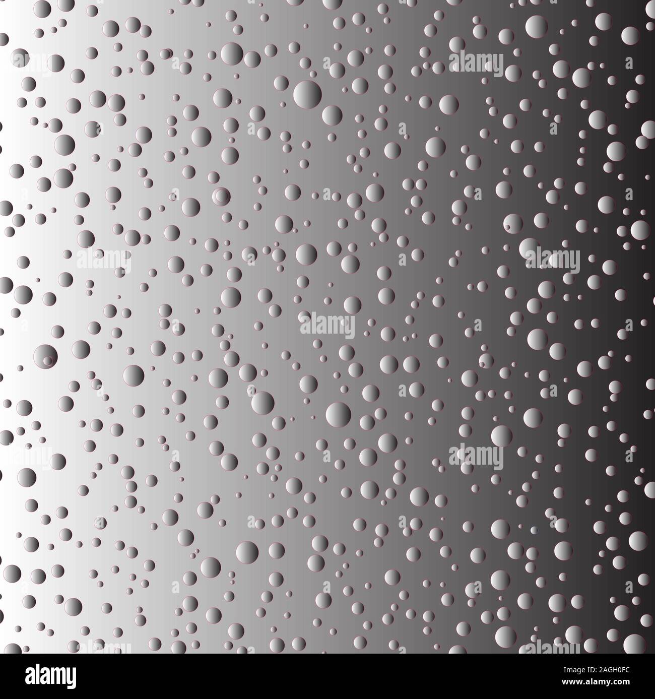 Metall Hintergrund mit Blasen Stockfoto