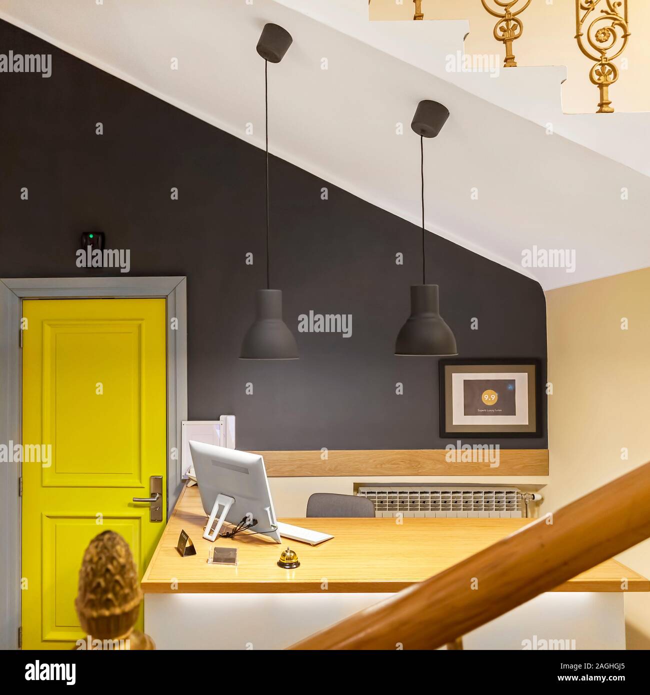 Architecture Interior Modern Reception Stockfotos