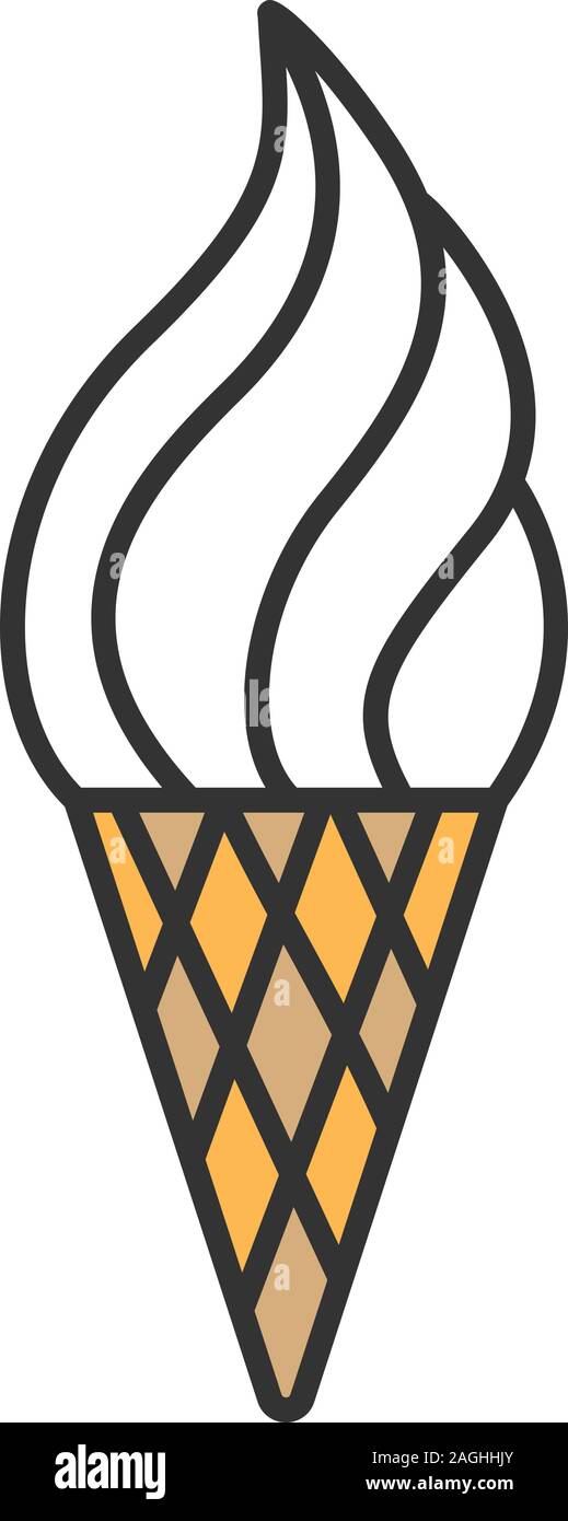 Eis Farbe Symbol. Isolierte Vector Illustration Stock Vektor