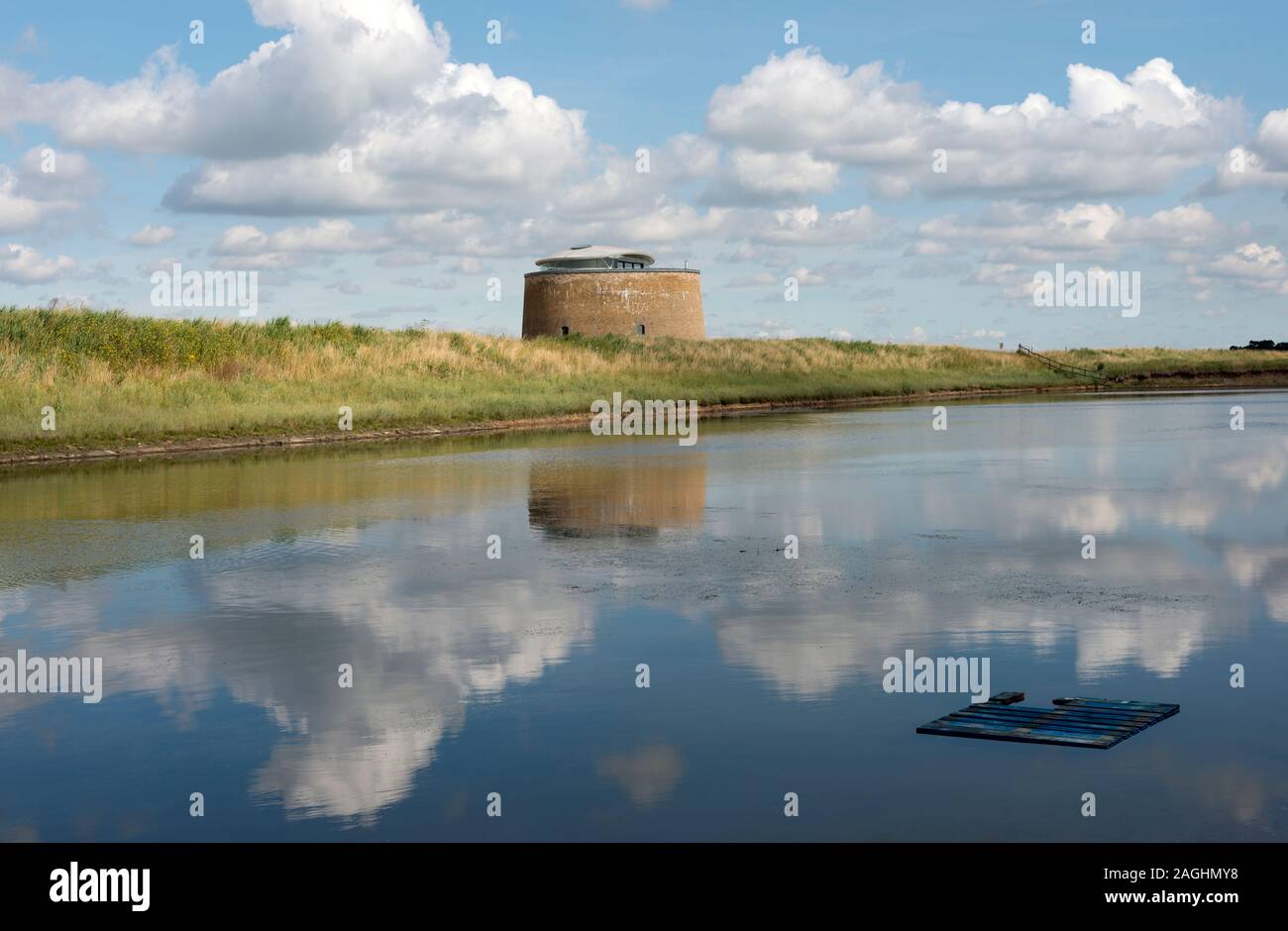 Salt Water Lagoon East Lane Bawdsey Suffolk England Stockfoto