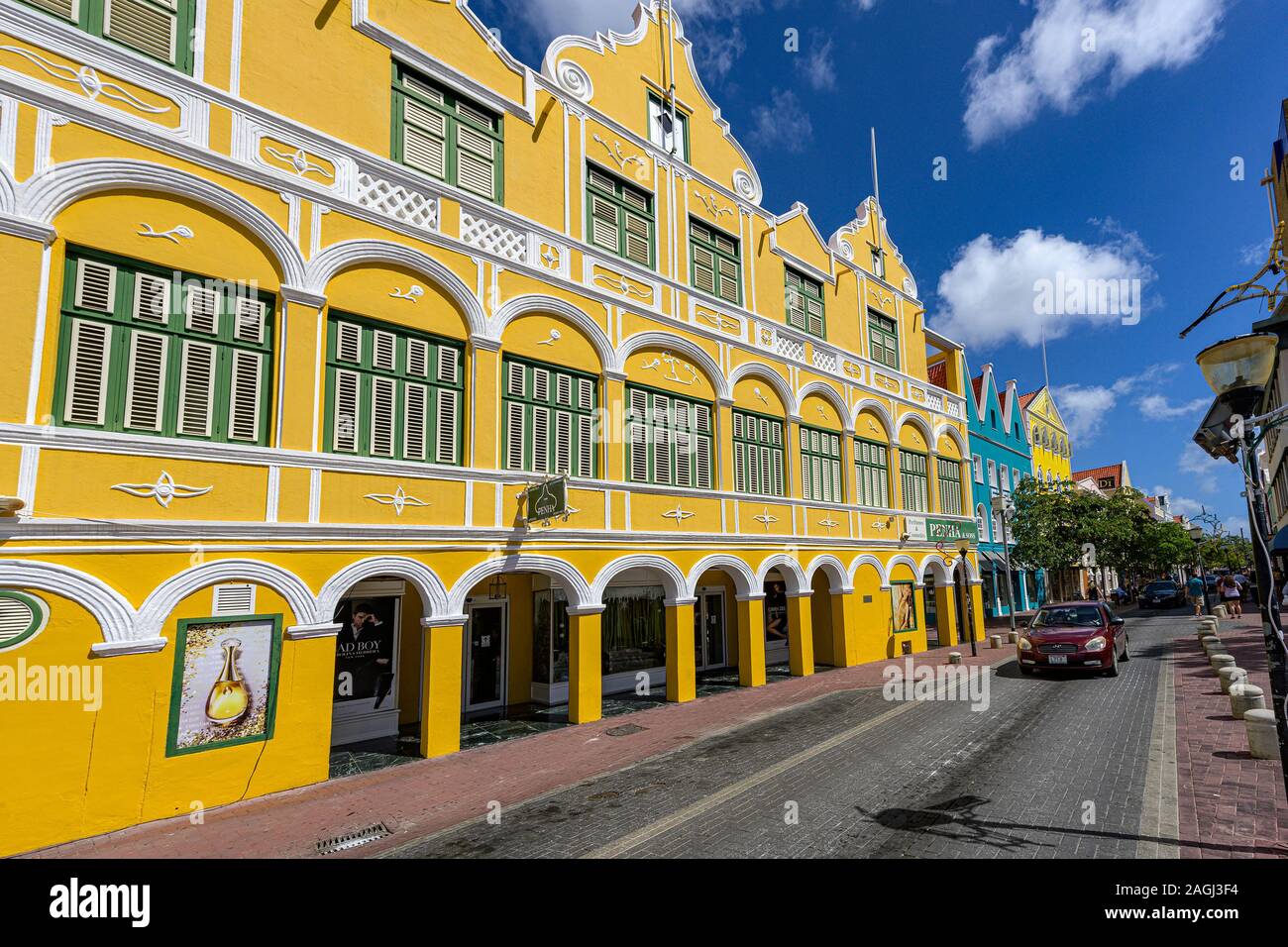 Blick auf Curacao island Stockfoto