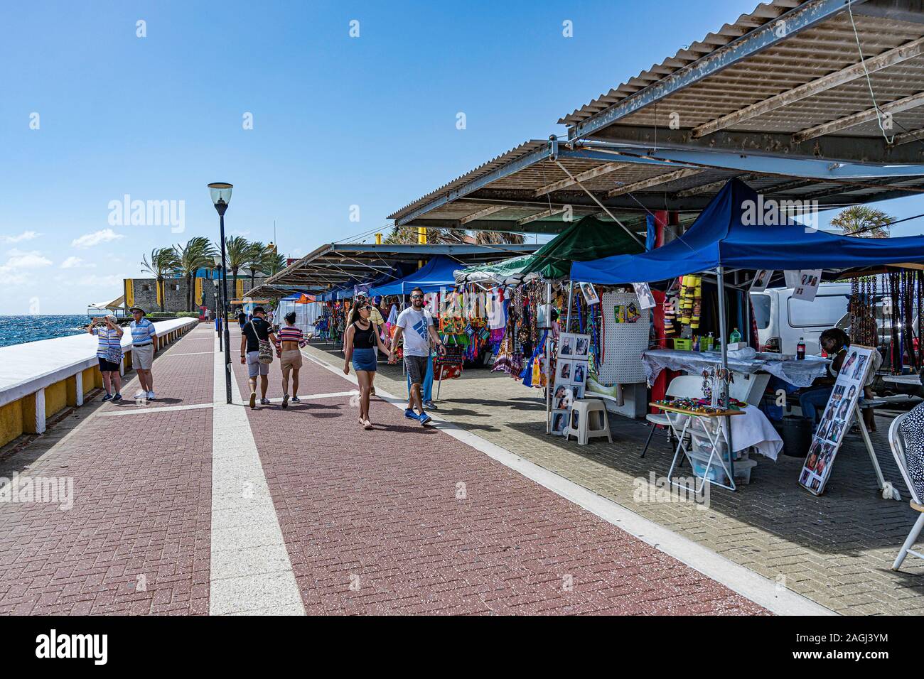 Blick auf Curacao island Stockfoto