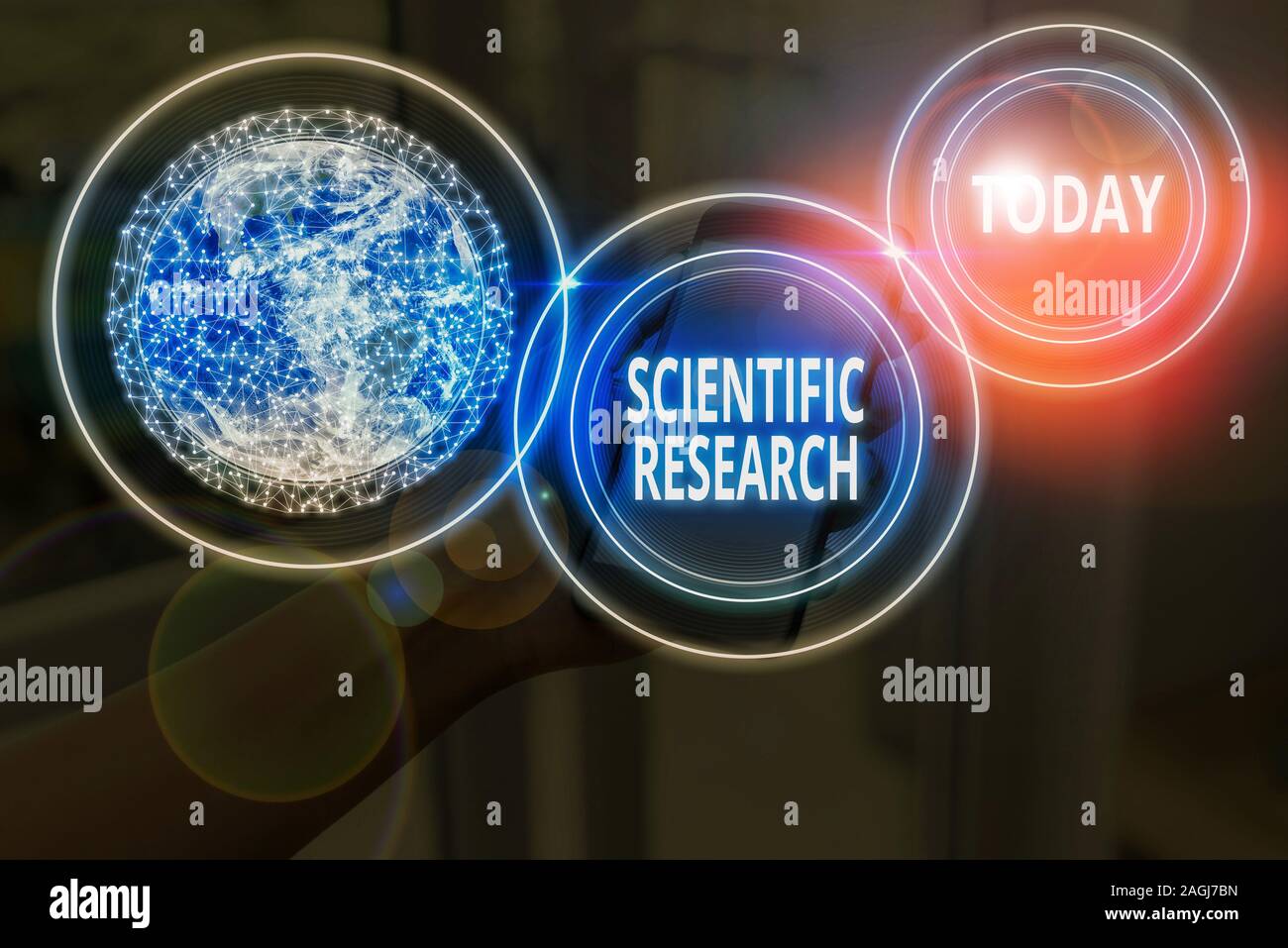 Text Zeichen zeigt die wissenschaftliche Forschung. Business Foto Text methodische Studie zu beweisen eine Hypothese Elemente dieses Bild von der NASA eingerichtet oder zu widerlegen Stockfoto