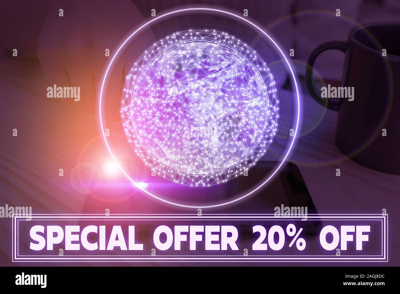 Schreiben Hinweis Übersicht Angebot 20 aus. Business Konzept für Ermäßigungen promotion Sales Retail Marketing bieten Elemente dieses Bild durch N eingerichtet Stockfoto