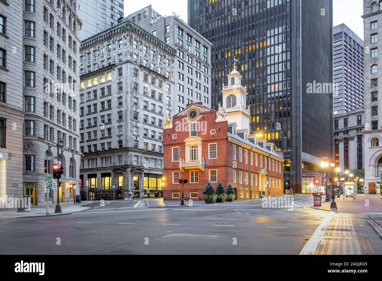 Das Old State House, Boston, MA, USA Stockfoto