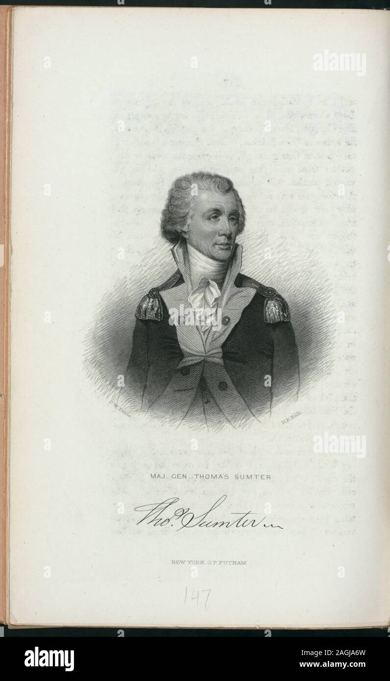 EM 15459; Generalmajor Thomas Sumter. Stockfoto