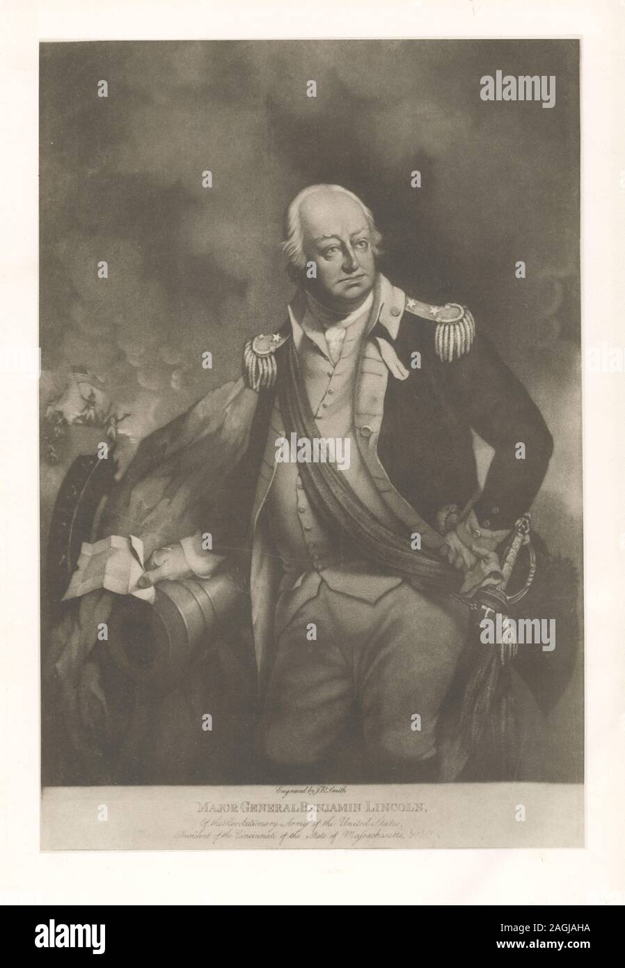 Enthält einige photomechanischen Reproduktionen. Druckgrafiker gehören Francesco Bartolozzi, Henry Bryan Halle und Alexander Heu Ritchie. Titel aus dem Kalender von Emmet Sammlung. EM 7539; Major General Benjamin Lincoln Stockfoto