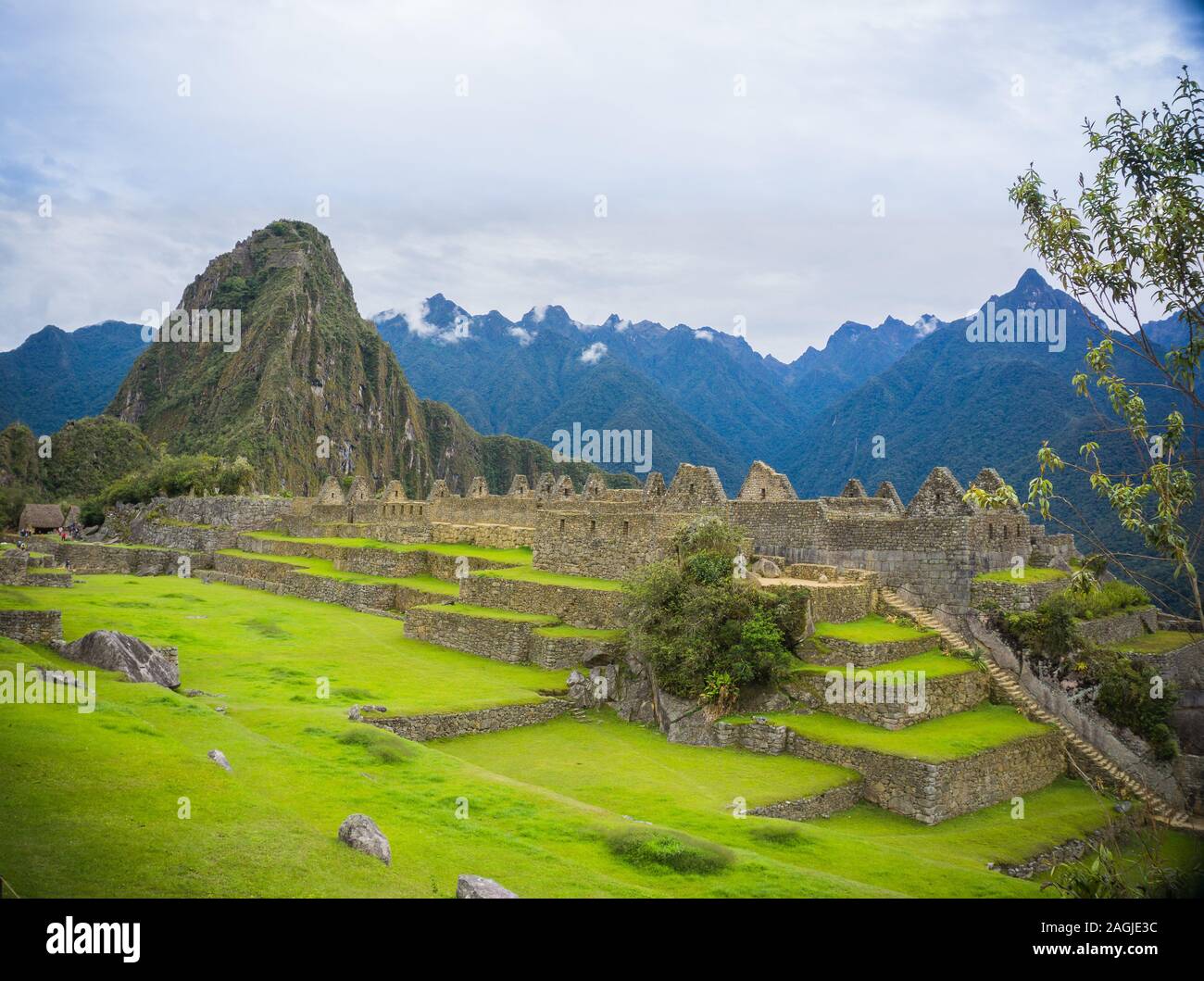 Wayna Picchu, Huayna Picchu, heiliger Berg der Inkas nach Machu Picchu, Cusco Peru Stockfoto