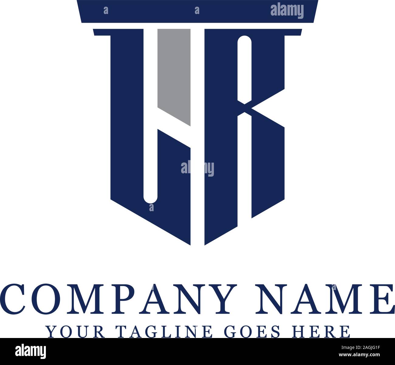 K R Schönheit logo Inspiration, Luxus, Logo Design, Logo Name Stock Vektor