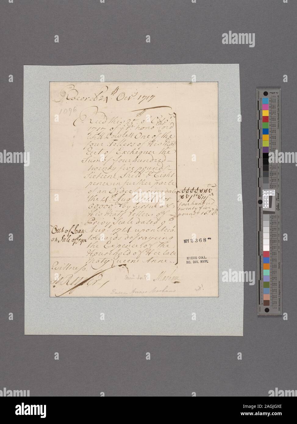 Die Digitalisierung wurde ermöglicht durch ein Geschenk der Polonsky Stiftung. Mit Wappen; Masham, Lady Abigail Stockfoto