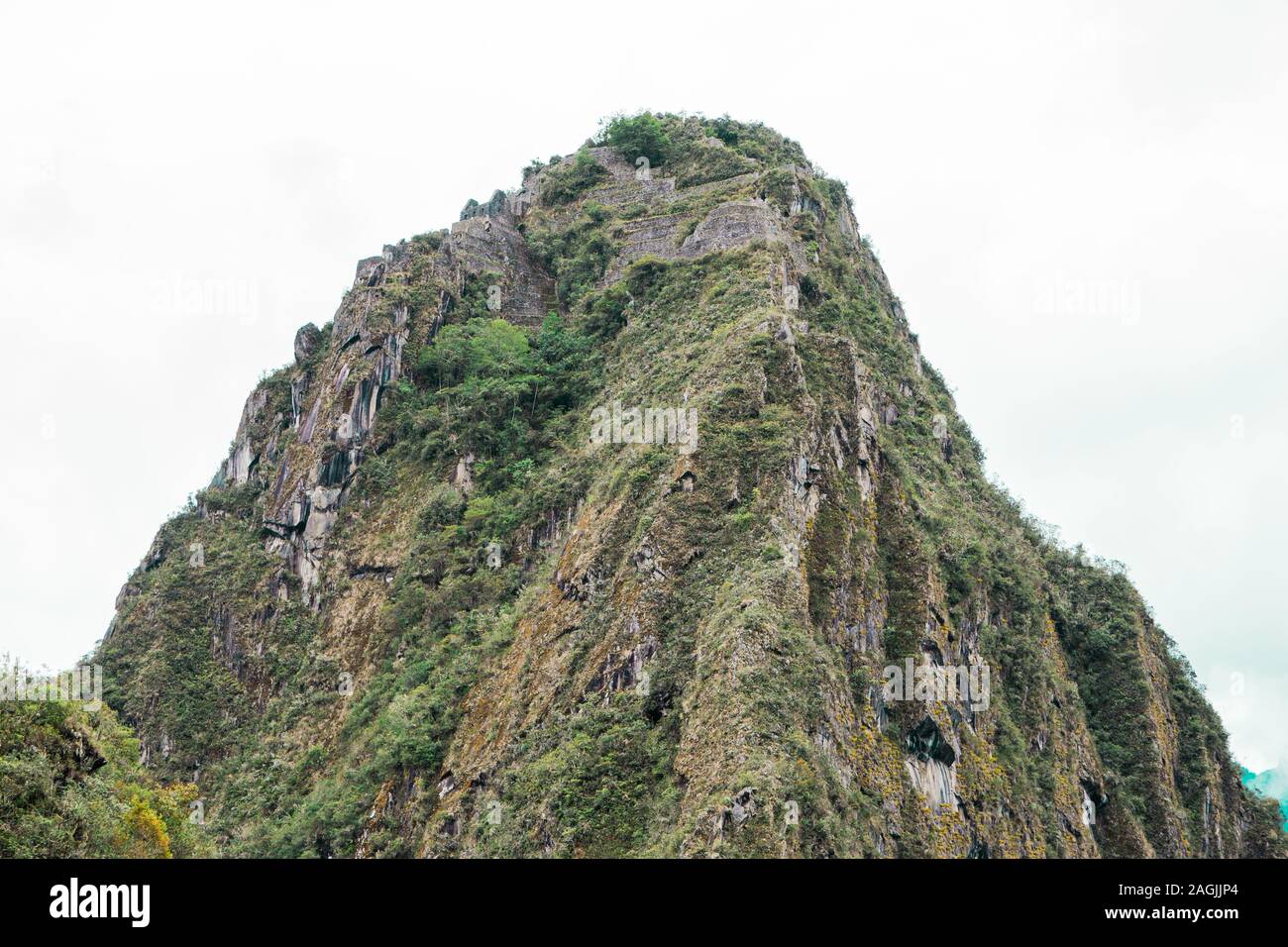 Wayna Picchu, Huayna Picchu, heiliger Berg der Inkas nach Machu Picchu, Cusco Peru Stockfoto