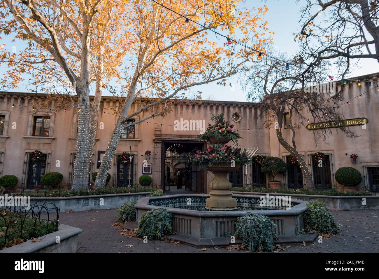 Sedona, DEZ 22: Sonnenuntergang Blick von der schönen Tlaquepaque Kunst & Shopping Village am 22.Dezember, bis zum Jahr 2017, Sedona, Arizona Stockfoto