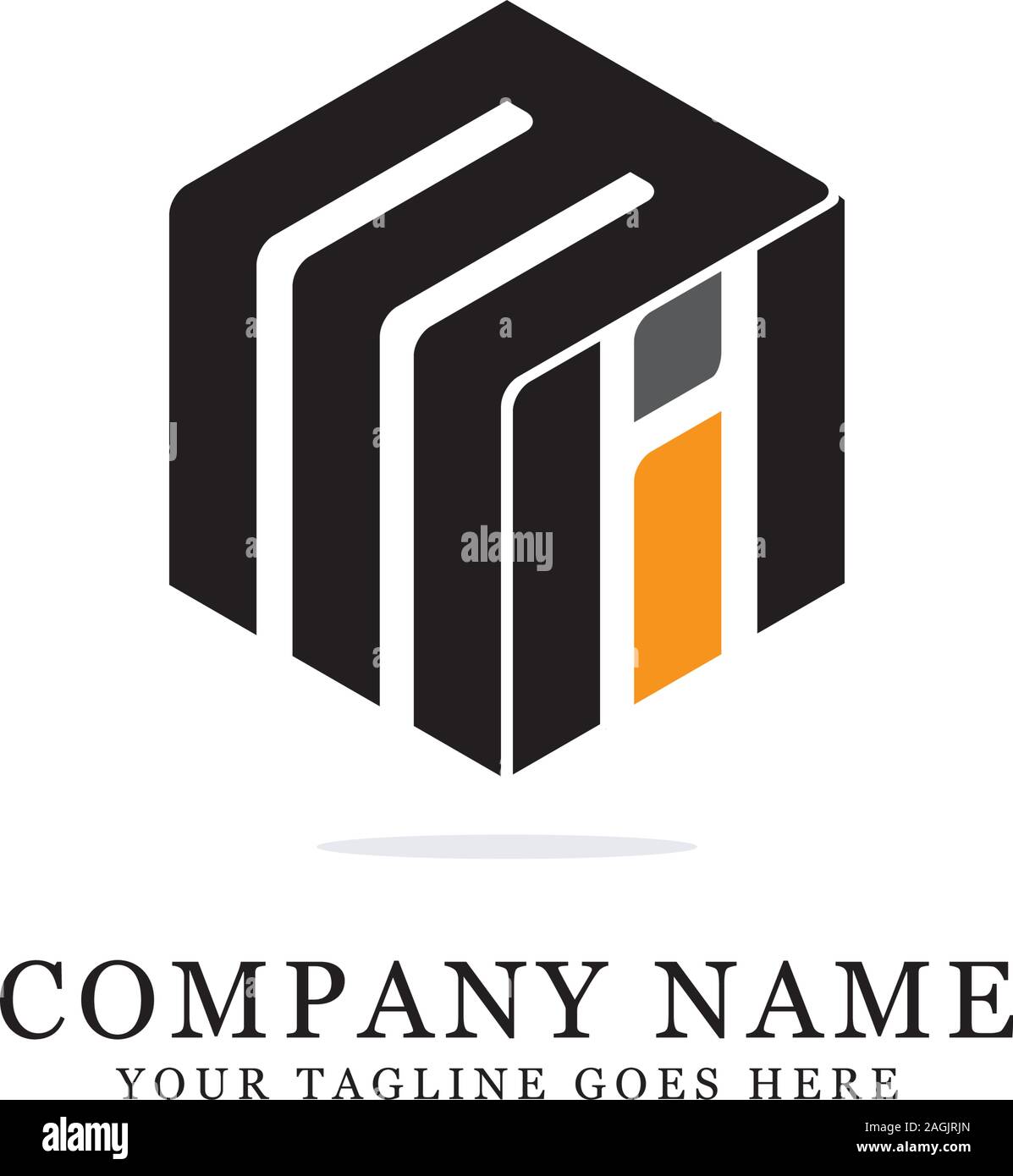 M ersten logo Inspiration, negativen Raum schreiben Logo Designs Stock Vektor