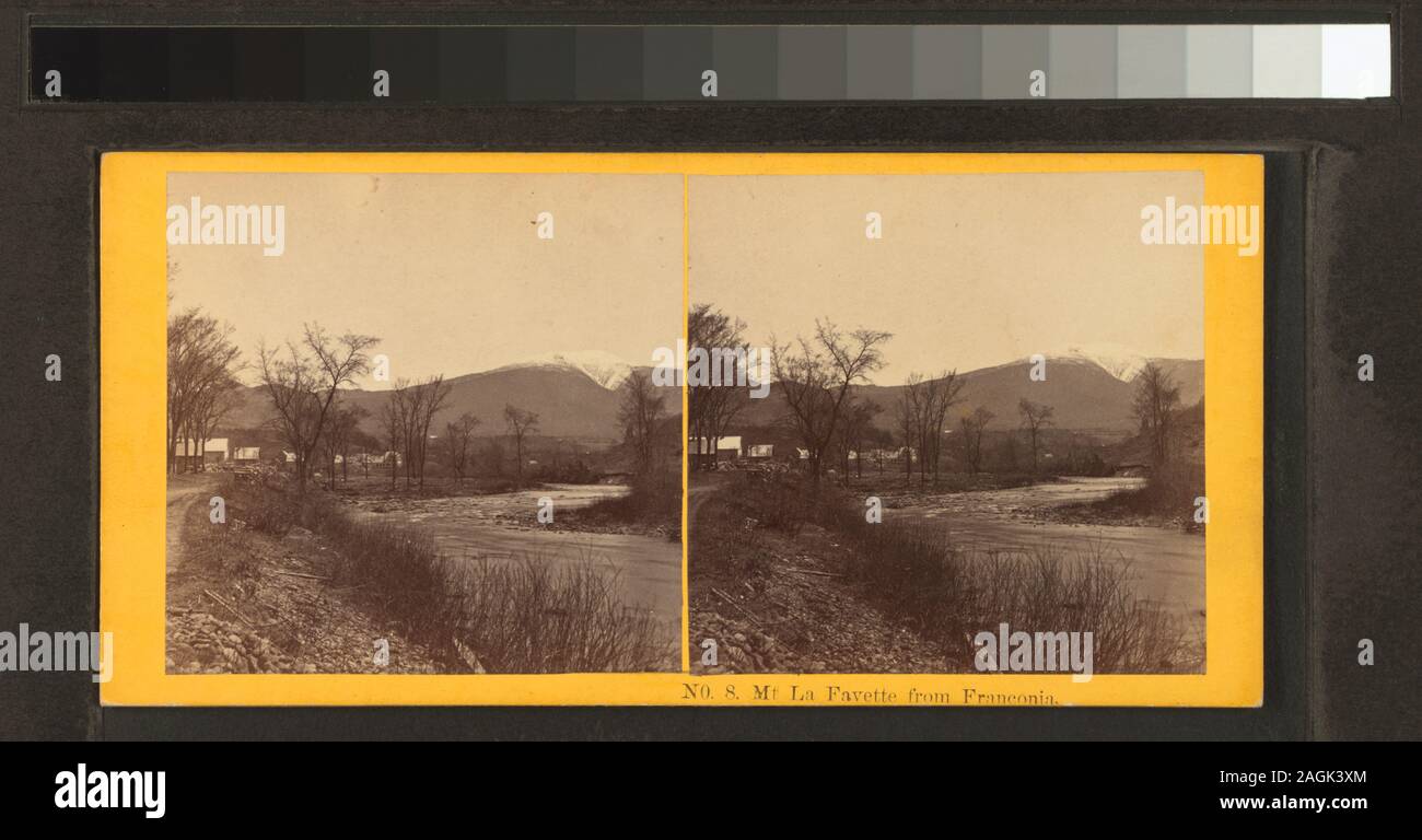 Mt La Fayette aus Franken von Kilburn Brüder und B.W. Kilburn.; Mt. La Fayette aus Franken. Stockfoto