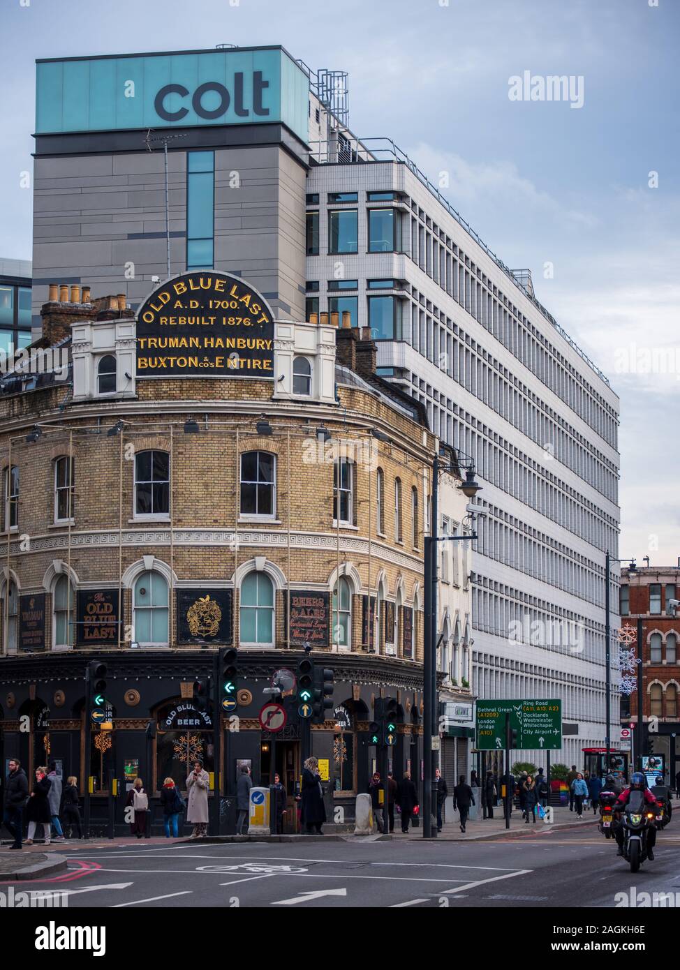 Colt Technology Services Group Limited Head Office Great Eastern Street London. Colt ist ein multinationales Telekommunikationsunternehmen mit Sitz in London. Stockfoto