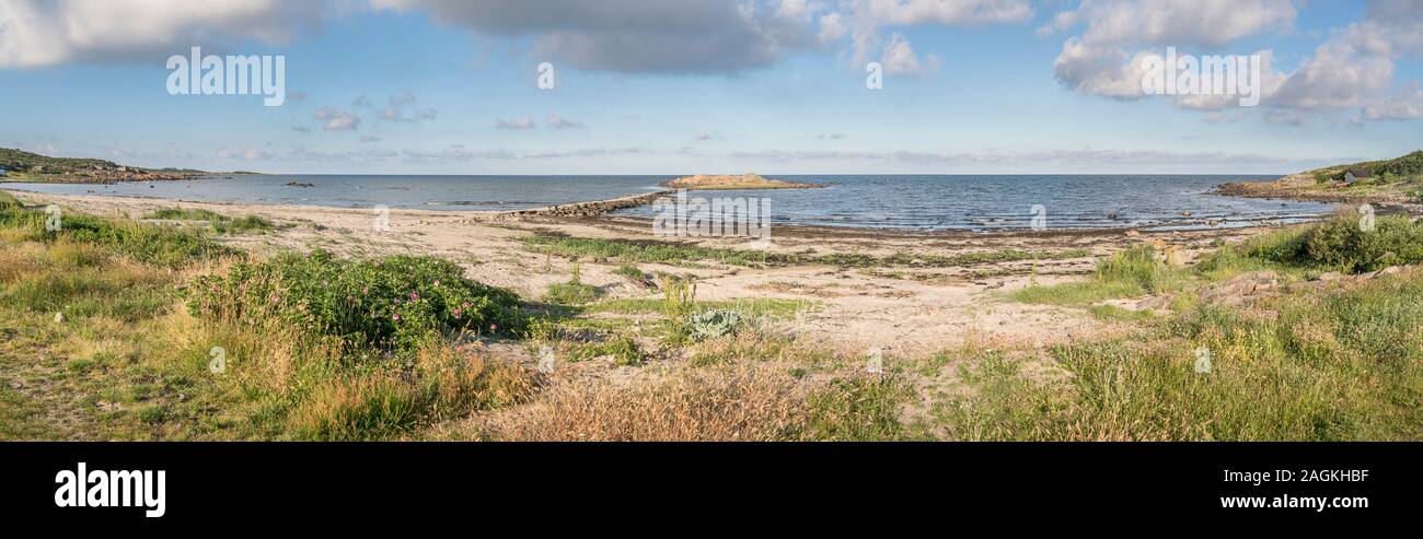 Leeren Strand bei Steningestrand in der Nähe von Halmstad, Halland, Schweden, Skandinavien Stockfoto