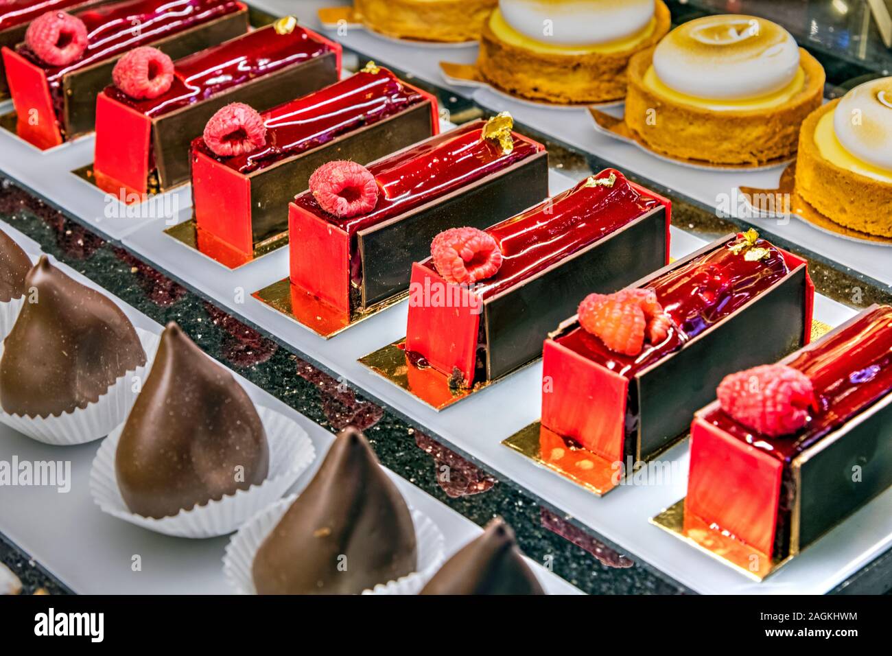 Kuchen und Gebäck, Cafe Central, Wien, Österreich Stockfoto