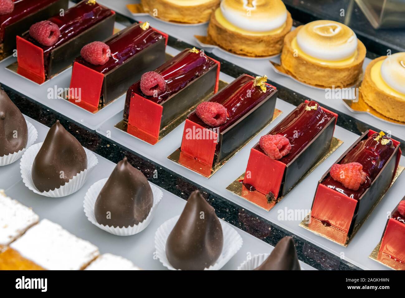 Kuchen und Gebäck, Cafe Central, Wien, Österreich Stockfoto