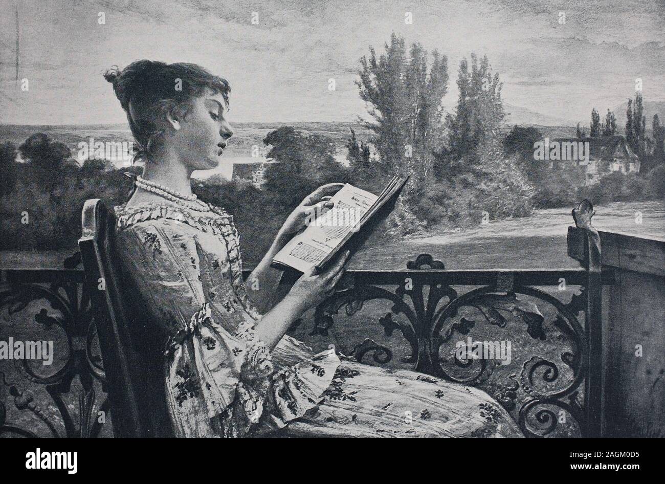 Elisabeth Friederike Brion von Sesenheim, 1752 - 1813, Tochter eines elsässischen Priester und hatte eine Kurze, aber heftige Liebe mit dem jungen Goethe, original Drucken aus dem Jahr 1899, eine Tochter eines Priesters elsässischen und hatte eine kurze aber gewaltige Liebe mit dem jungen Goethe, Reproduktion einer Originalvorlage aus dem 19. Jahrhundert, digital verbessert Stockfoto