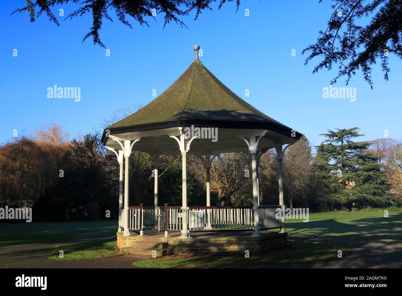 Herbst Blick über New Park, Melton Mowbray, Leicestershire, England; Großbritannien; UK Stockfoto