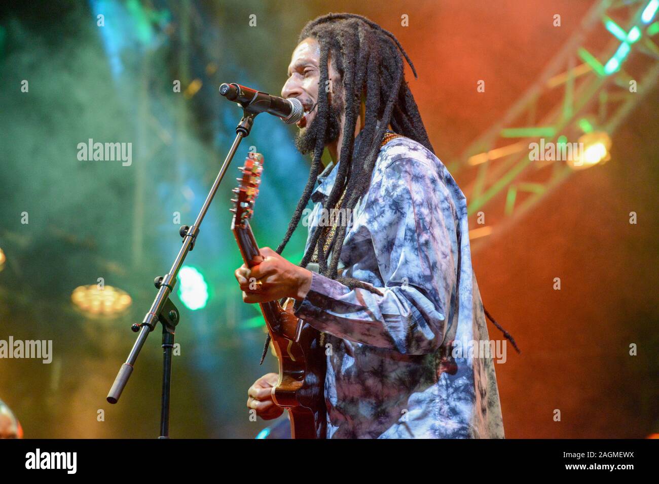 Lugano, Schweiz - 10. Juni 2016 - Julian Marley im Estival Jazz Lugano spielen auf die Schweiz Stockfoto