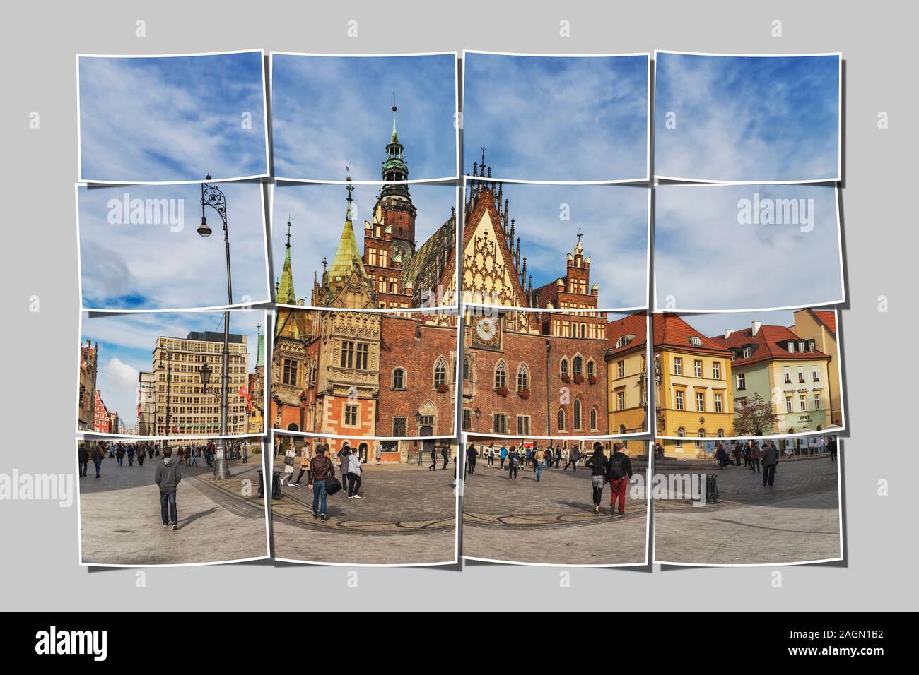 Das alte Rathaus von Breslau, Woiwodschaft Niederschlesien, Polen, Europa Stockfoto