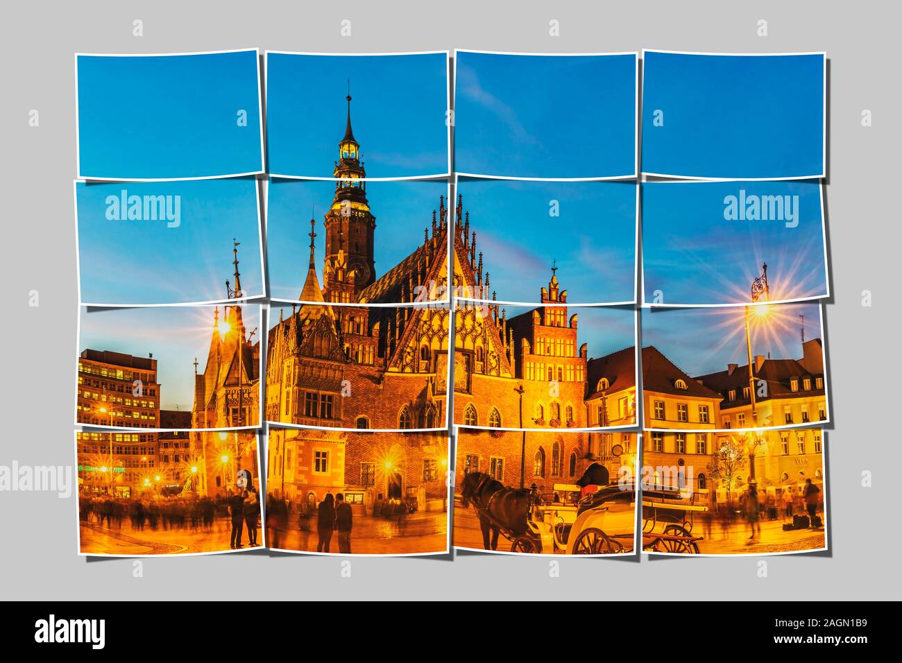 Das alte Rathaus von Breslau, Woiwodschaft Niederschlesien, Polen, Europa Stockfoto