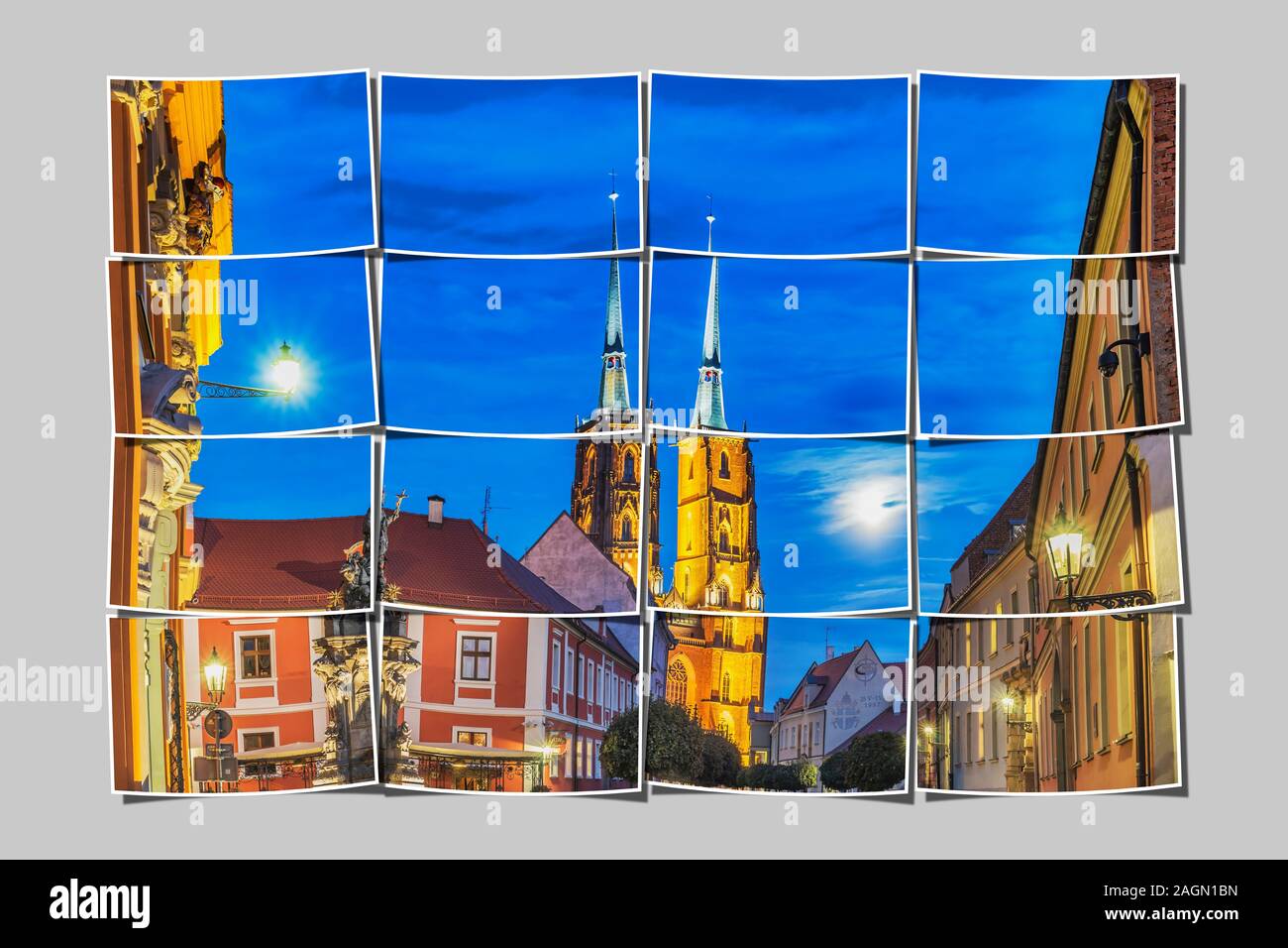 Der Breslauer Dom befindet sich auf der Dominsel (Ostrow Tumski), Wroclaw, untere Woiwodschaft Schlesien, Polen, Europa Stockfoto