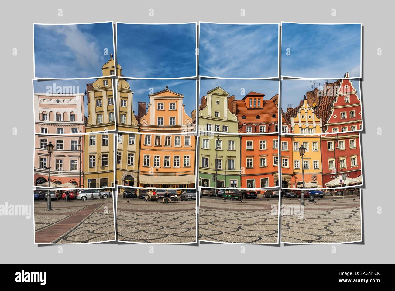 Die Salzmarkt (Plac Solny) ist ein Ort in der Breslauer Altstadt, Wroclaw, Woiwodschaft Niederschlesien, Polen, Europa Stockfoto