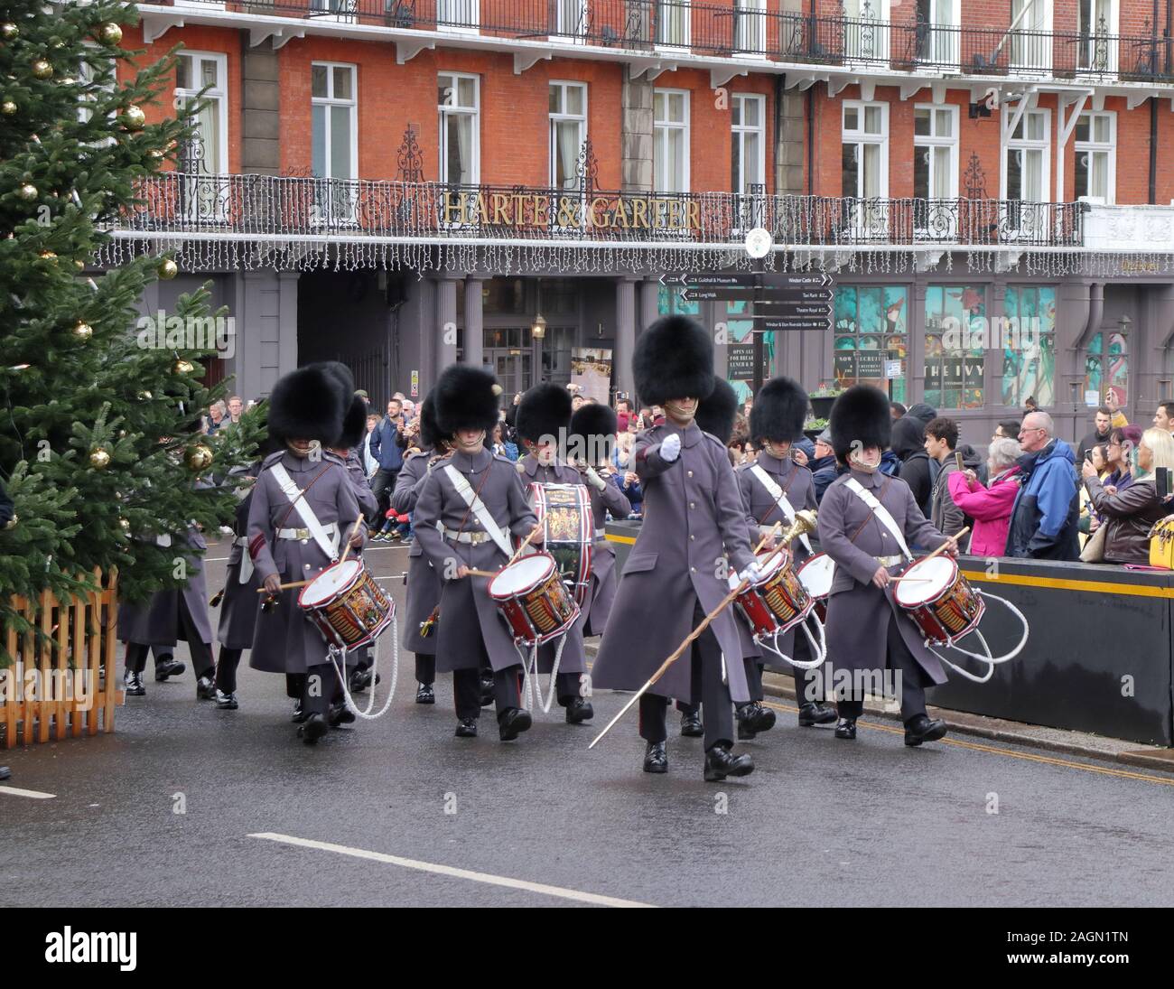 Welsh Guards Band im Schloss Windsor Stockfoto