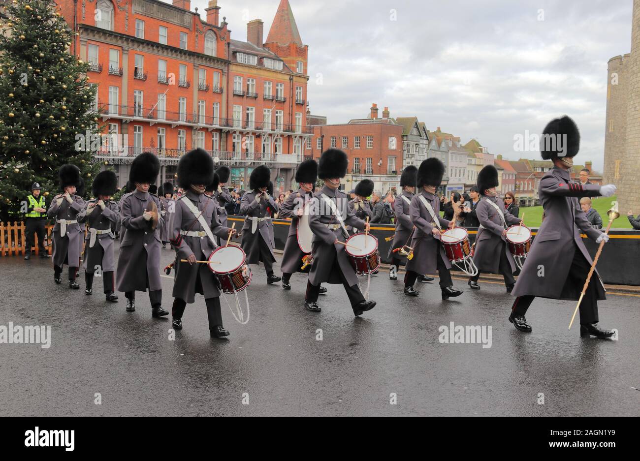 Welsh Guards Band im Schloss Windsor Stockfoto
