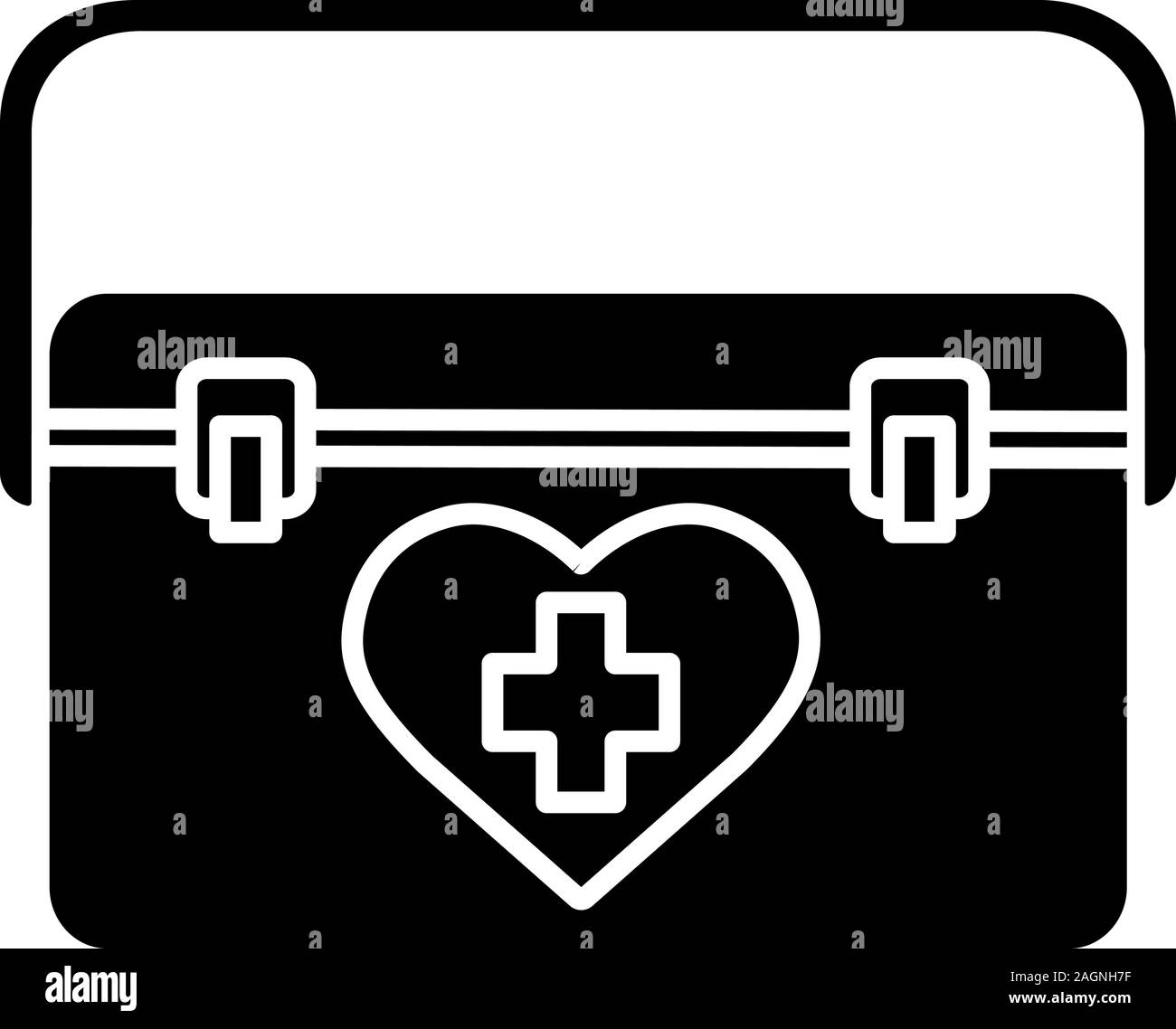Organ Transplant Fall glyph Icon. Silhouette Symbol. Transplantation. Die Organspende. Negativer Platz. Vektor isoliert Abbildung Stock Vektor