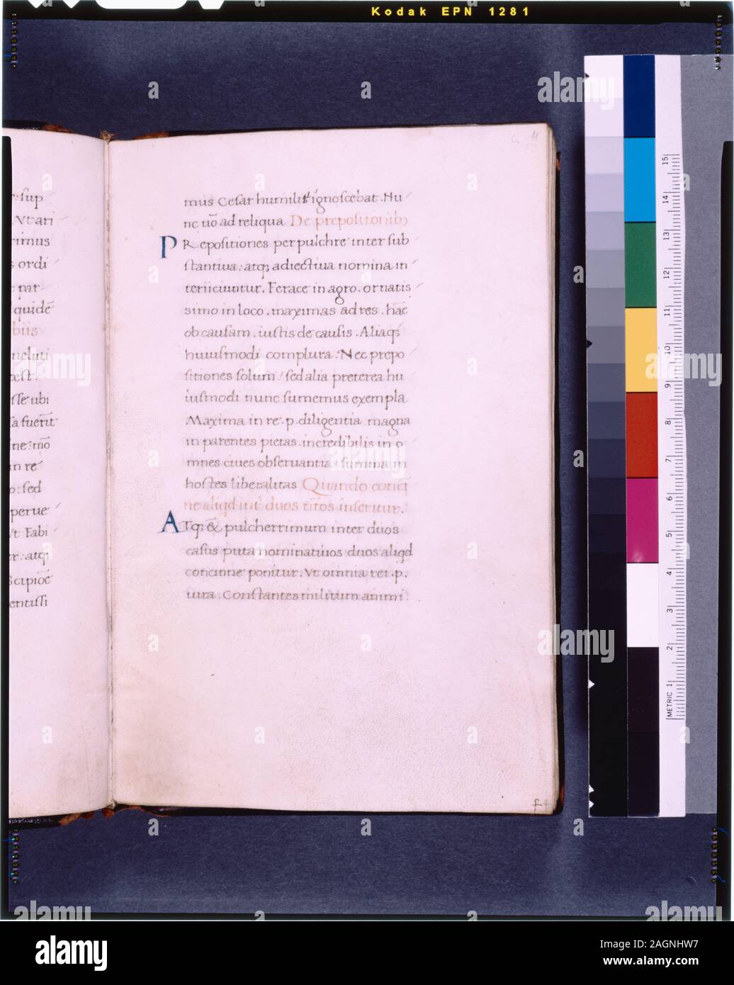 In de Ricci, Seymour, Volkszählung Handschriften des Mittelalters und der Renaissance in den Vereinigten Staaten und Kanada aufgeführt. New York. New York: H.W. Wilson, 1935; und Ergänzen, New York, N.Y.: Bibliographische Gesellschaft von Amerika, 1962. Ownership: 1926 Wilberforce Eames aus W.m. erhalten Voynich. Von Eames, 1940 vermachte. De Ricci, 2316. De Ricci, zu ergänzen, zu 330. Diagramm von Dr. G.B. Guest. Hinweis im Manuskript. 19 lange Linien, in drypoint ausgeschlossen. Schlagworte sichtbar. 7 Lagen mit 10 Folien pro Chor. Pergament Große grüne Erste auf Gold Hintergrund rot umrandet, mit blauen interlacing Reben. 1-line Stockfoto