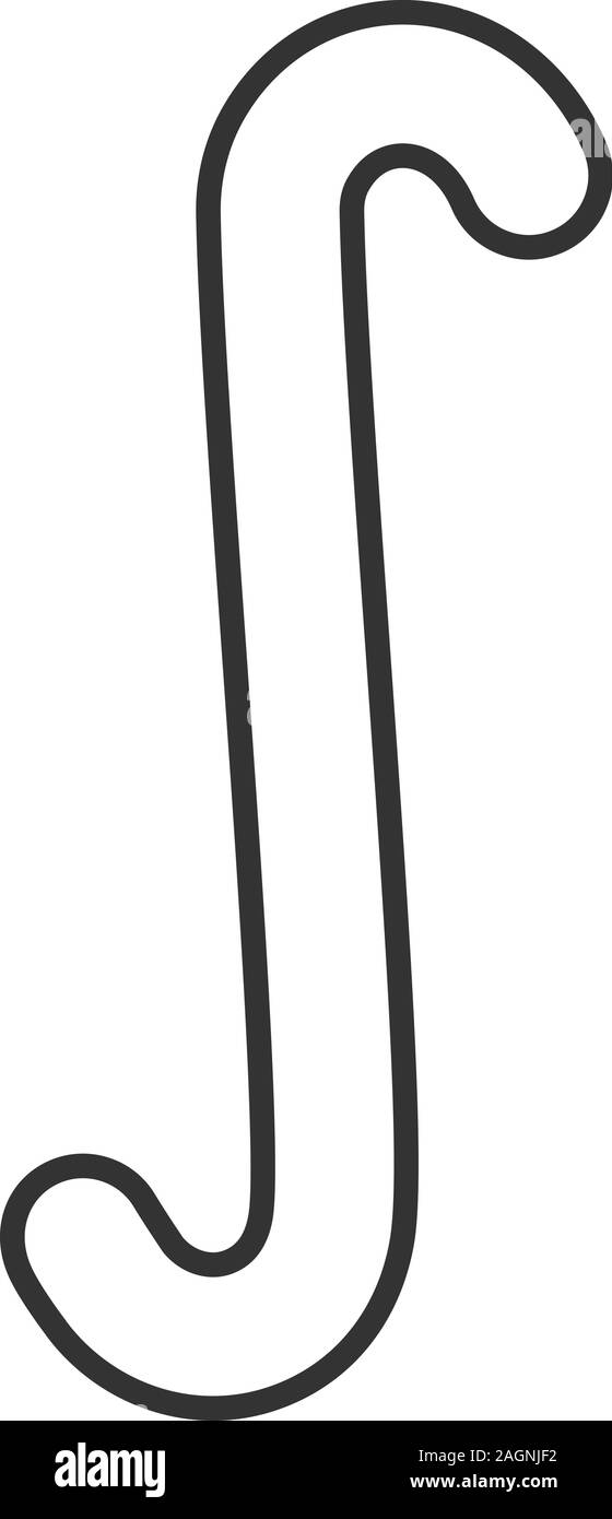 Unbestimmte integral Symbol lineare Symbol. Dünne Linie Abbildung. Kontur Symbol. Vektor isoliert Maßbild Stock Vektor