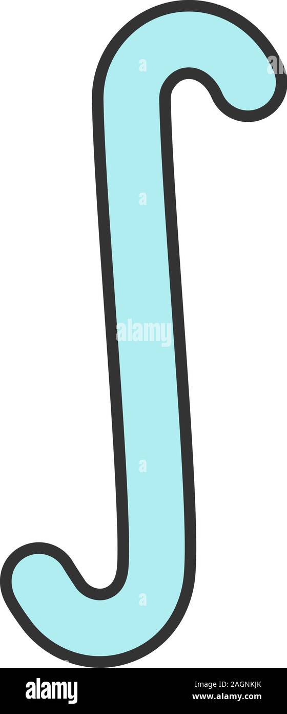 Unbestimmte integral Symbol Farbe Symbol. Isolierte Vector Illustration Stock Vektor