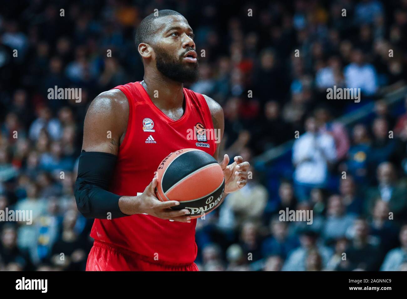 Berlin, Deutschland, 18. Dezember 2019: Greg Monroe des FC Bayern München Basketball während der EuroLeague basketball Match zwischen Alba Berlin und Bayern Stockfoto