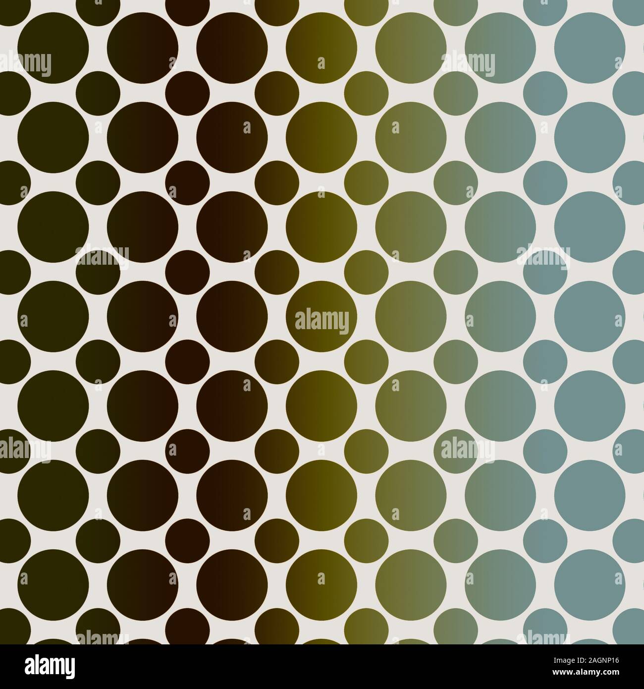 Moderne Polka Dot Muster Hintergrund in 12x12 für digitale Kulissen und Grafik Design Projekte. Mittlere und kleinere Kreise in einer Reihe von Grün ein Stockfoto