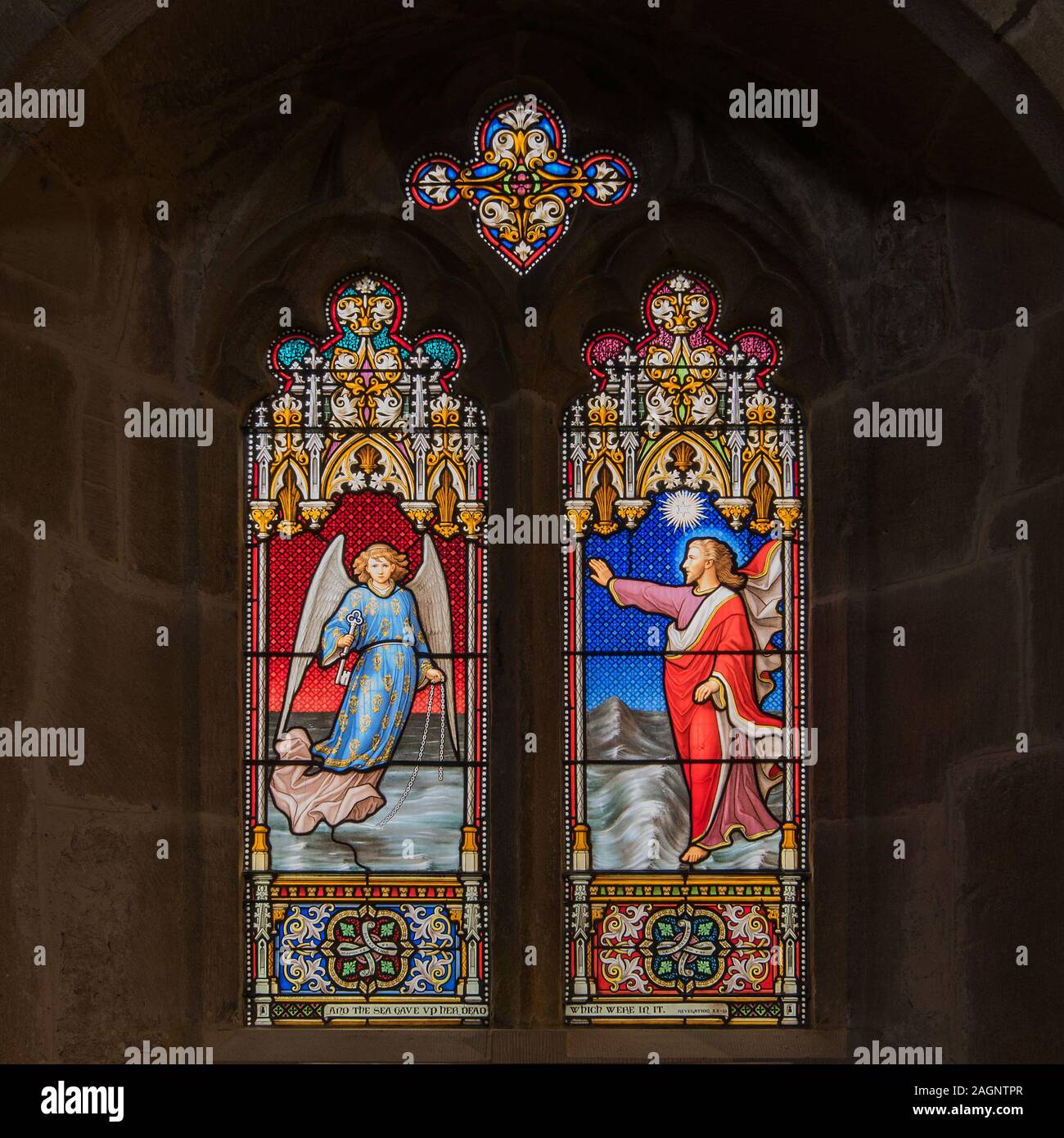 St Mary's Long Preston Stockfoto