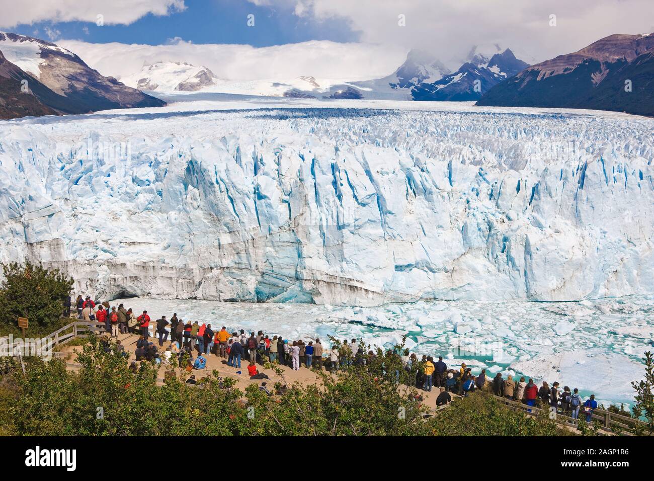 Der Perito Moreno Gletscher, Nationalpark Los Glaciares, Patagonien, Argentinien Stockfoto
