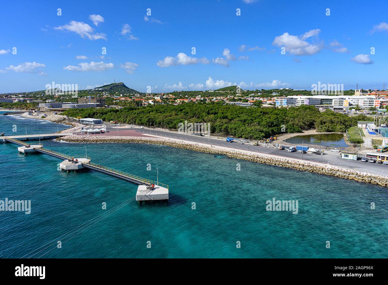 Blick auf Curacao Island Stockfoto