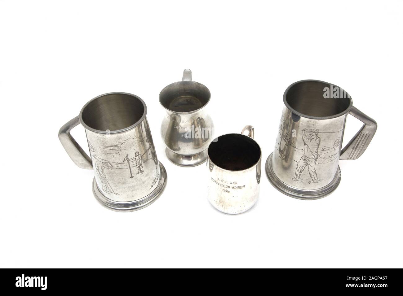 L.E.E.G.S (London Elektroingenieur Golf Gesellschaft) Trophäen Stockfoto