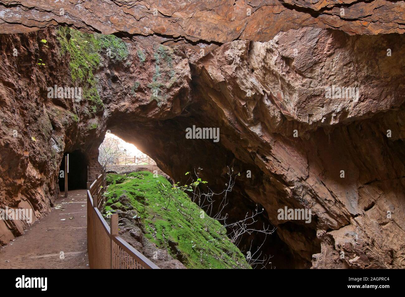 Naturdenkmal - Mina La Jayona-, Fuente del Arco, Badajoz Provinz, Region Extremadura, Spanien, Europa. Stockfoto