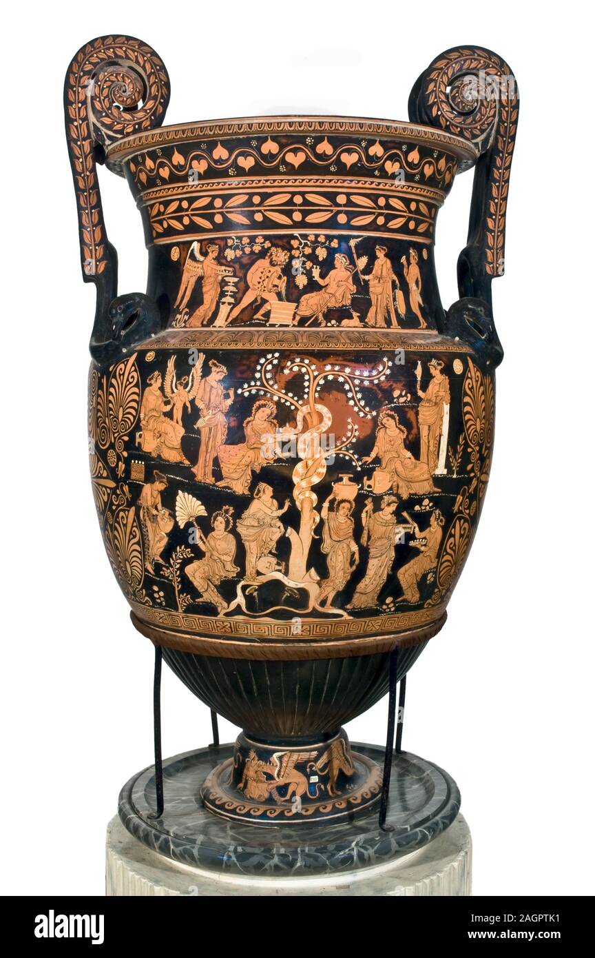 Der Garten der Hesperides (apulischen Krater). Museum: Palazzo Jatta, Ruvo di Puglia. Autor: Lykurg Maler. Stockfoto