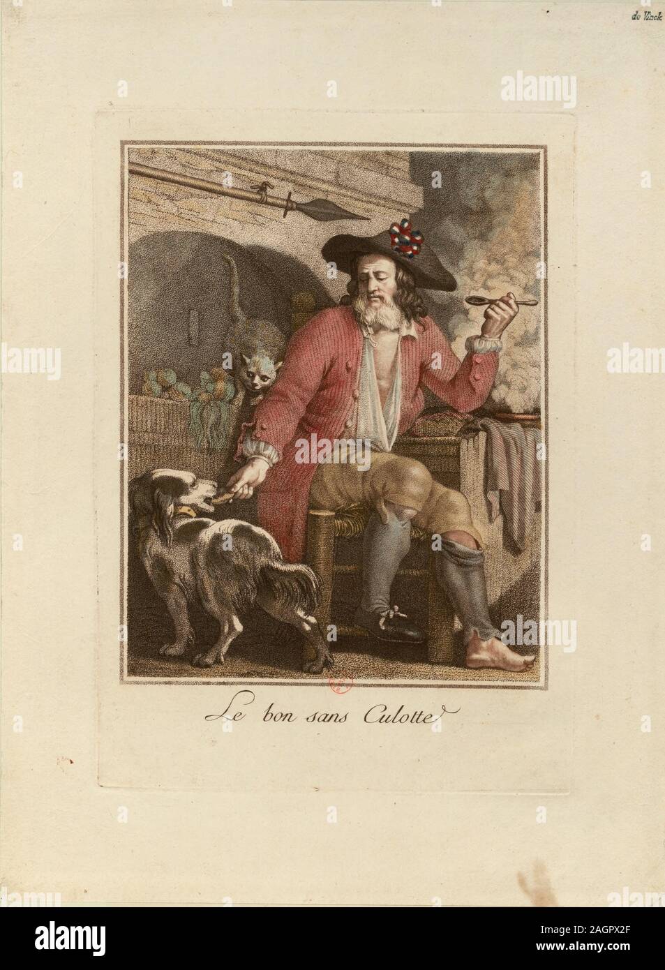 Die gute Sans-Culotte. Museum: BIBLIOTHEQUE NATIONALE DE FRANCE. Autor: anonym. Stockfoto