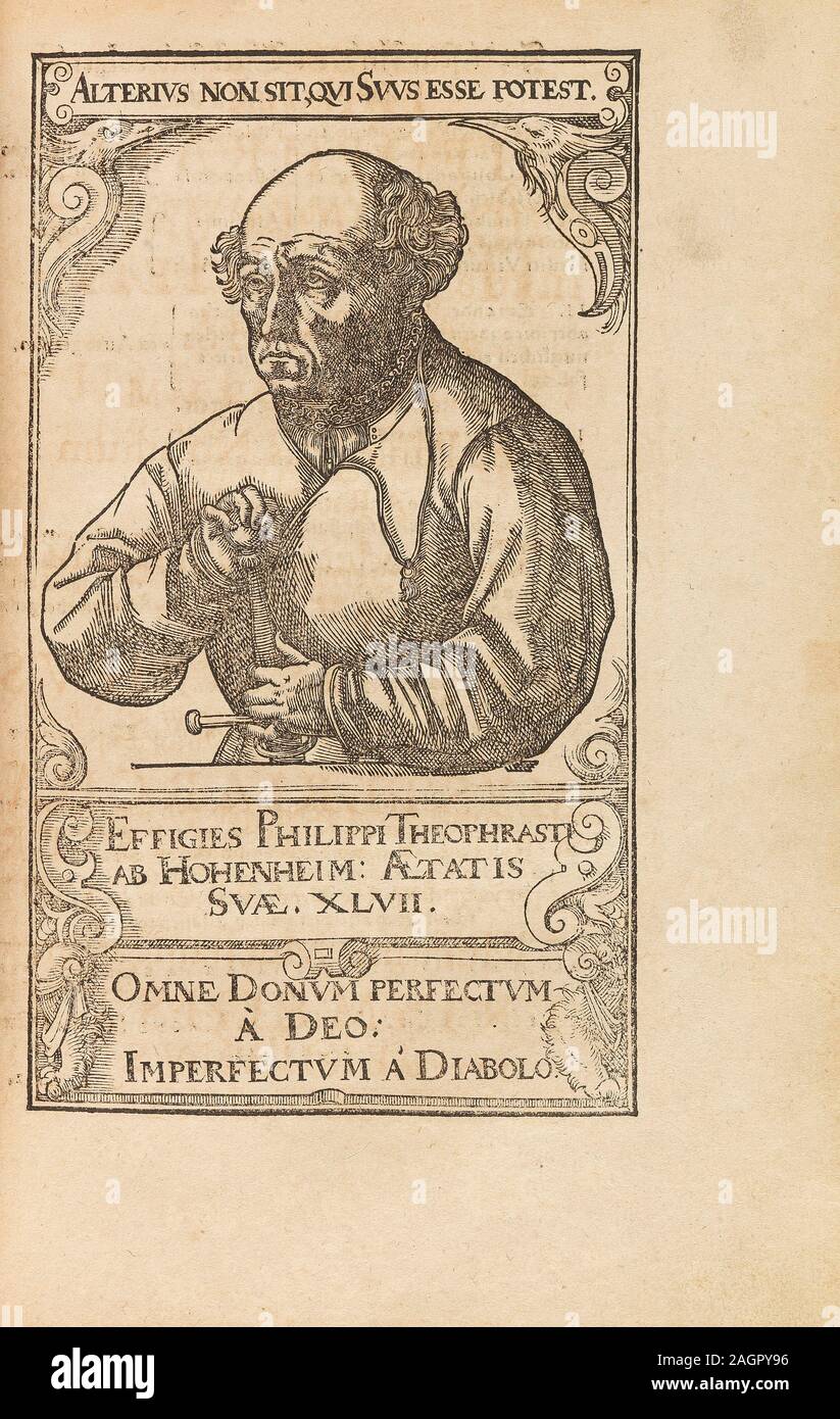 Philippus Aureolus Theophrastus Bombastus von Hohenheim (Paracelsus). Museum: private Sammlung. Autor: anonym. Stockfoto